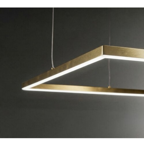 Ideal Lux led luster na sajli oracle slim LED/44W/230V cri 90 70x70 cm zlatna Slike