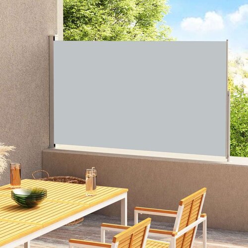  Uvlačiva bočna tenda za terasu 200 x 300 cm siva Slike