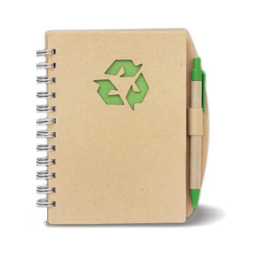  Notesnik Eko s špiralo + kemični svinčnik Cene