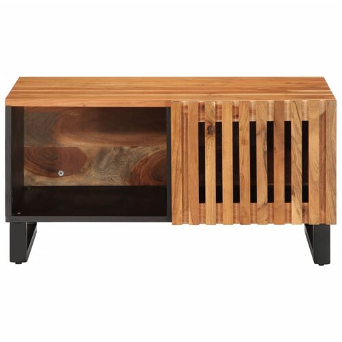 Maison Chic Klubska mizica - kavna mizica - Nizka mizica 80x51x40 cm trden akacijev les, (21755448) Slike