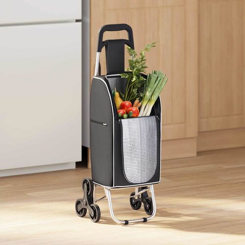 Kolica za kupovinu Crna 39,5 x 33 x 93 cm Oxford tkanina Cijene