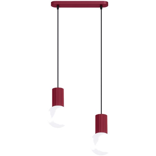Sollux Lighting Viseča svetilka HALO 2L burgund, (5000352328) Cene