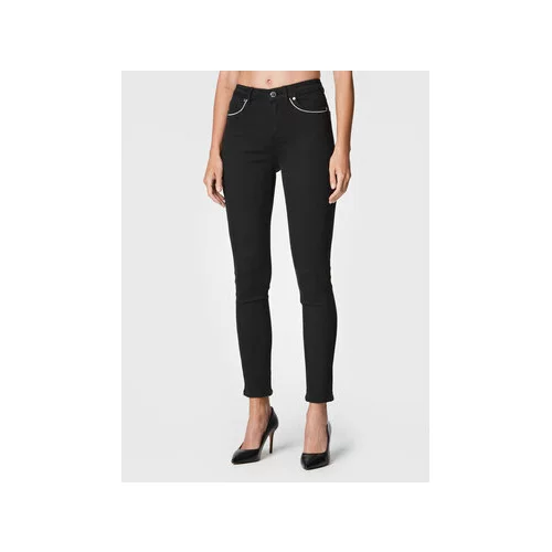 Morgan Jeans hlače 222-PIZZY Črna Slim Fit