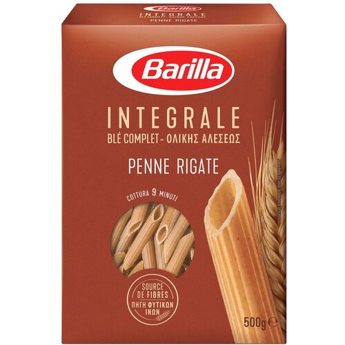 Barilla testenina integralna penne rigate, 500g Slike