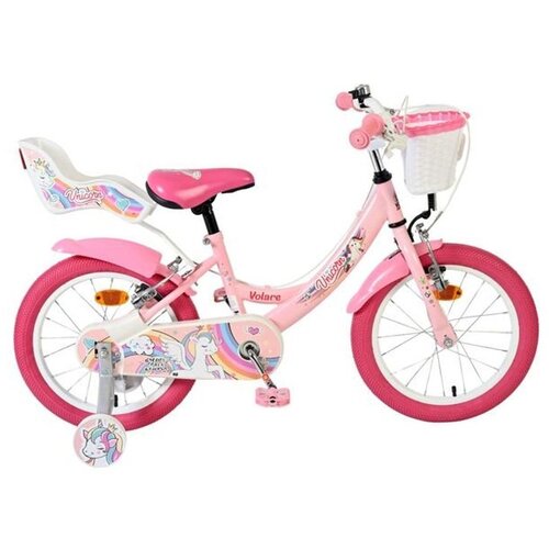 Volare dječji bicikl Unicorn 16&amp;Prime; roza boje, dvije ručne kočnice Slike