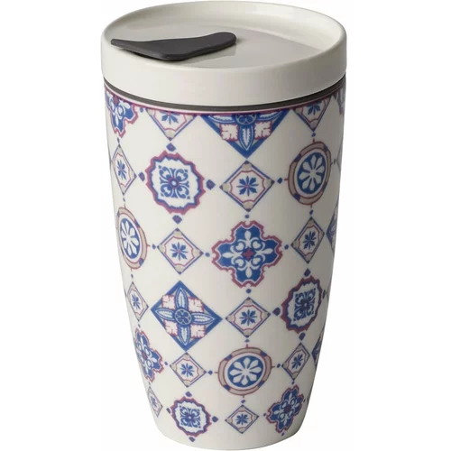 like | Villeroy & Boch Modro-bel porcelanast termo lonček Villeroy & Boch Like To Go, 350 ml