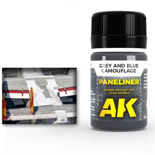 AK Interactive Paneliner for grey and blue camouflage Cene