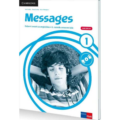 MESSAGES 1, New Edition, delovni zvezek za angle&amp;scaron;čino z avdio CD-jem v 6. razredu osnovne &amp;scaron;ole Slike