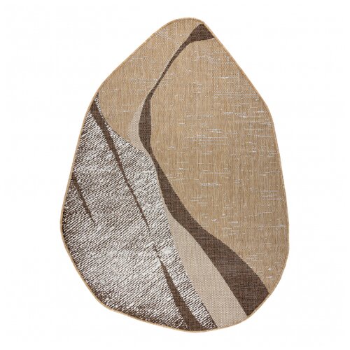 RugsX ORGANIC 2739 sisal preproga Kamen naravna / ecru – moderna nepravilna oblika 120x170 cm, (5000177107) Cene