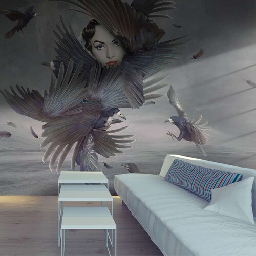  Tapeta - Covered in feathers 200x154 Slike