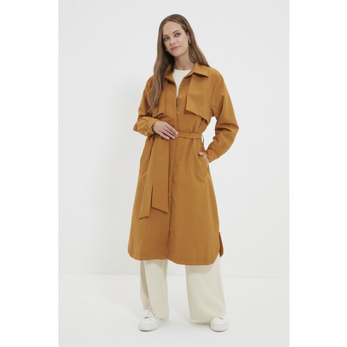 Trendyol Trench Coat - Brown - Basic Slike