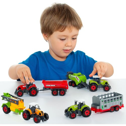 MOLTO traktor s prikolicom - Green/Grey Slike