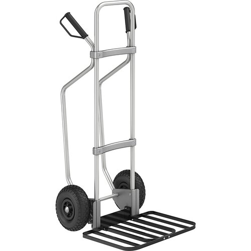 eurokraft pro aluminijast voziček za prevoz vreč, z drsnimi sanmi, nakladalna površina za pakete šxg 430 x 450 mm, črne barve, kolesa z zračnico Cene
