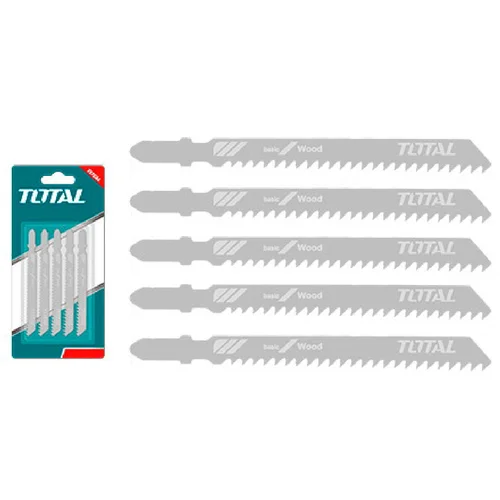 Total 5-dijelni set listova za ubodnu pilu za drvo HCS/74mm /8TPI (TJSBT111C)