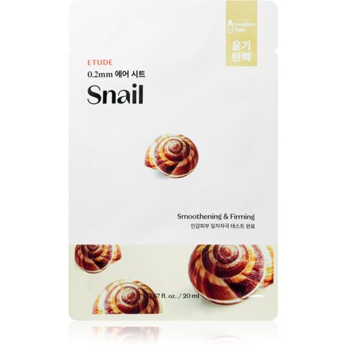 ETUDE 0.2 Therapy Air Mask Snail sheet maska s učinkom zaglađivanja s ekstraktom puža 20 ml Cijene