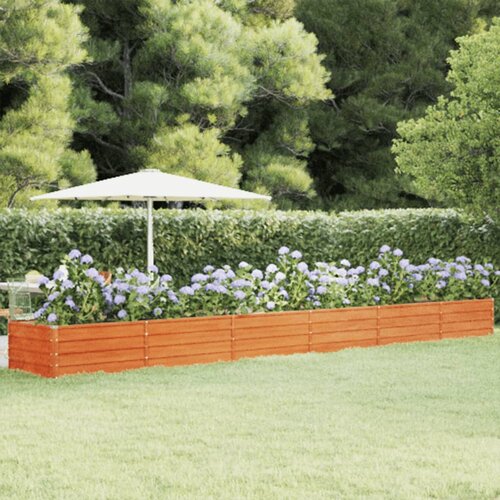 VidaXL Povi&amp;scaron;ena vrtna gredica boja hrđe 600 x 80 x 45 cm čelik COR-TEN Slike