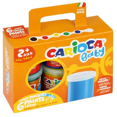 Carioca Baby Finger Paint 2+, 80ml - 6 kosov Cene