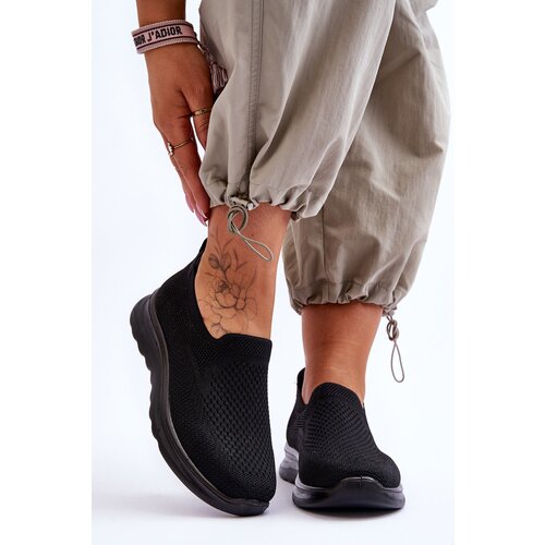 EVENTO PE1 Women's Textile Slip-on Sneakers Black Adiora Cijene