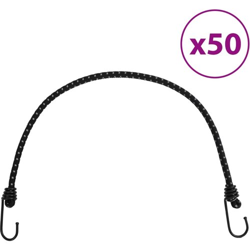 vidaXL Bungee vrv z odsevnimi trakovi in kavlji 50 kosov 59 cm Cene
