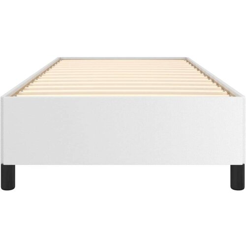 VidaXL Okvir za krevet bijela 90x200 cm od umjetne kože Slike