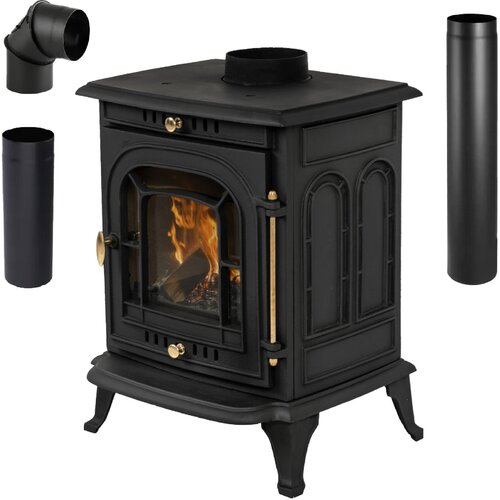 THUNDER Kamin peč &ndash; litoželezna peč s kompletom cevi, ECODESIGN, A energijski razred &reg; AGNI 7 kW, (5000120608) Cene