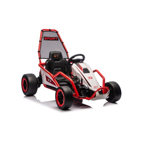 Lean Toys Gokart TORNADO z drift funkcijo &ndash; 24V, 2&times;150 W Rdeča Cene