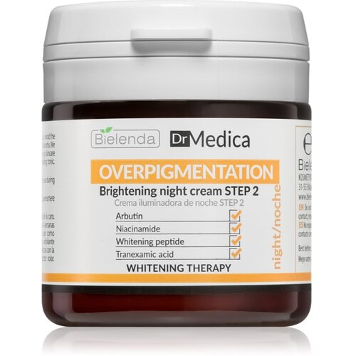 Bielenda Dr Medica Overpigmentation posvetlitvena nočna krema za kožo s hiperpigmentacijo 50 ml Slike