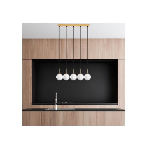 Opviq Luster Orbital-15-14022, 80x15x115cm, IP20, zlatno-bijele boje Slike