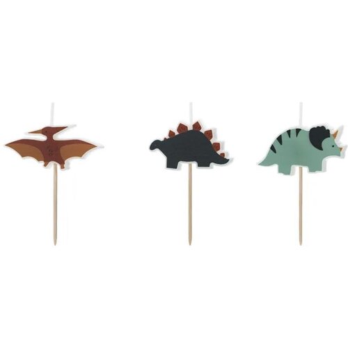 PARTY DECO rojstnodnevne sveče dinozavri, 3 cm Cene