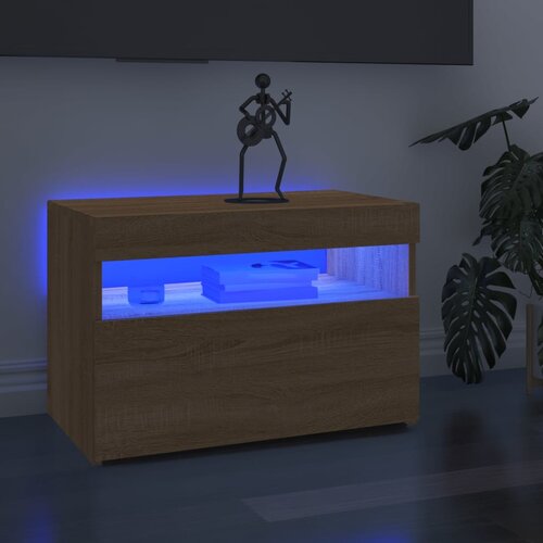 The Living Store TV omarica z LED lučkami 2 kosa sonoma hrast 60x35x40 cm - TV Omarica, (21376353) Slike