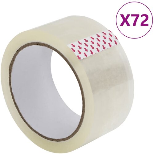 vidaXL Traka za pakiranje 72 kom prozirna 48 mm x 66 m Cijene