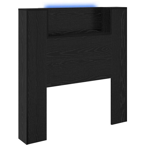 vidaXL Vzglavje Črna Orehovina 100 x 15 x 103,5 cm Konstruiran les, (5000108823) Cene