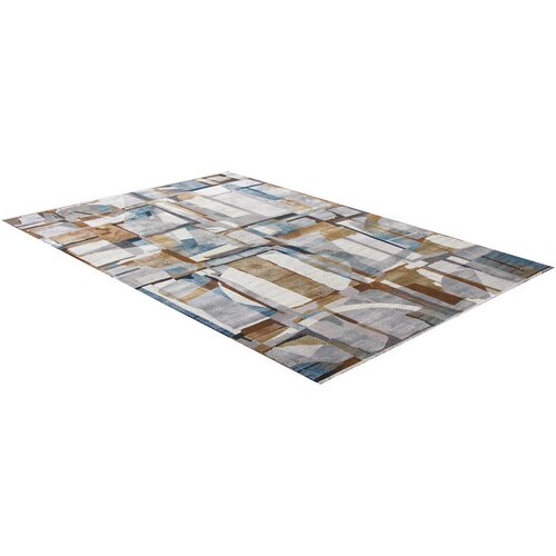 Dieter Knoll TKANA PREPROGA 160/230 cm tkano modra, krem barve Slike