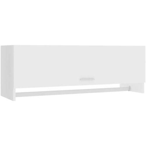VidaXL Garderobna omara bela 100x32,5x35 cm iverna pl., (20705743) Slike