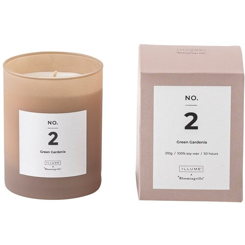 ILLUME x Bloomingville Dišeča sveča čas gorenja 50 h No. 2 Green Gardenia – Cene