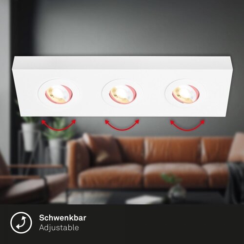BRILONER 3996036 - LED spot svetiljka CTS 3xLED/4W/230V 2700/4000K bela Slike