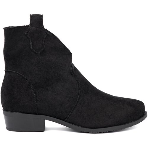 SEASTAR Black suede cowboy boots Slike
