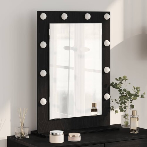  Ogledalo za Toalet Pravokutni Crni hrast 70 x 50 x 18 cm Cijene