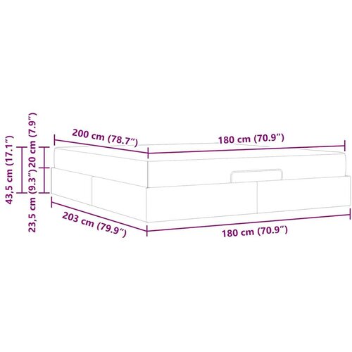 VidaXL krevetna konstrukcija Tamno zelena i bijela 180 x 200 cm Bar&amp;scaron;un Slike
