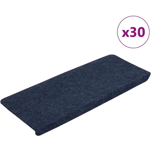  Samoljepljivi otirači za stepenice 30 kom plavi 65x24,5x3,5 cm Slike