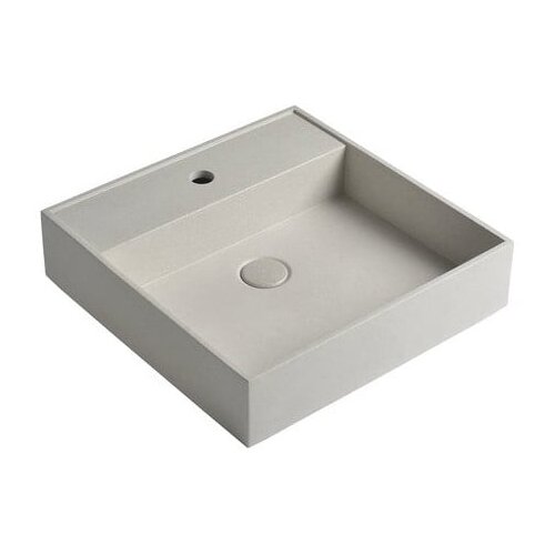 Sapho svijetlo sivi betonski umivaonik quadrado 46 x 46 cm Cene