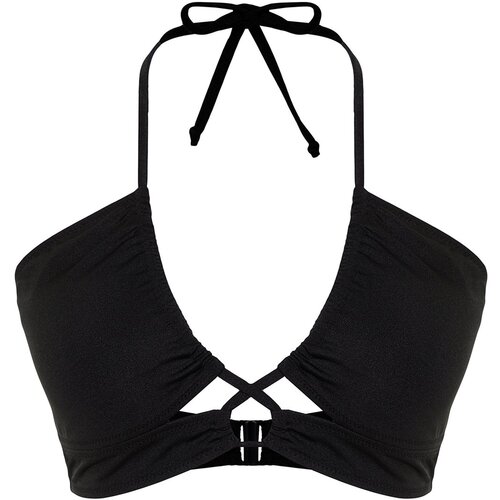 Trendyol Curve Black Tie Detailed Slimming Effect Bikini Top Slike