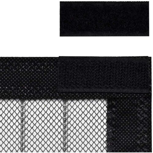  Zastori protiv insekata 2 kom s magnetima 230 x 160 cm crni Slike