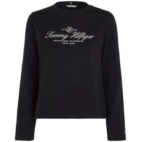 Tommy Hilfiger SCRIPT C-NK LS Crna Slike