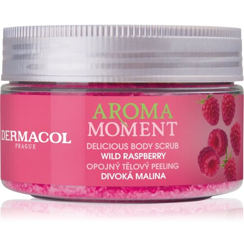 Dermacol Aroma Moment Wild Raspberry sladkorni piling za telo z vonjem maline 200 g Cene