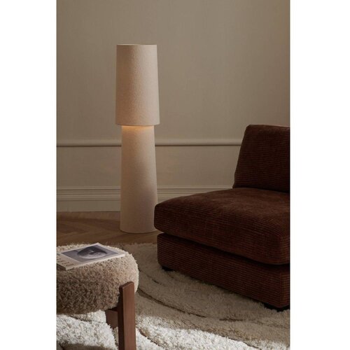 Ellos Home Kremno bela boucl&amp;eacute; stoječa svetilka (vi&amp;scaron;ina 119 cm) Philo &amp;ndash; Slike