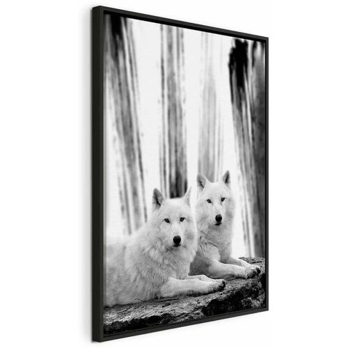  Slika - Forest Love (1 Part) Vertical 60x90 U crnom drvenom okviru Cene