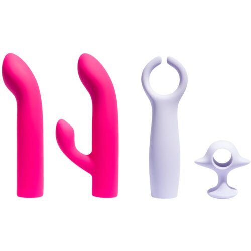 Platanomel&amp;oacute;n Bali - akumulatorski palčni vibrator s 4 nastavki (vijoličen) Slike