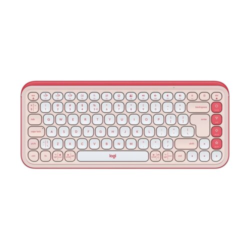 Logitech POP Icon Keys tipkovnica Univerzalno Bluetooth QWERTY US Međunarodna Ružičasto, Bijelo Slike