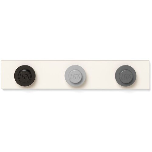 Lego Stenski obe&amp;scaron;alnik v črn, sivi in temno sivi barvi LEGO&amp;reg;,, 35 x 6,8 cm Slike